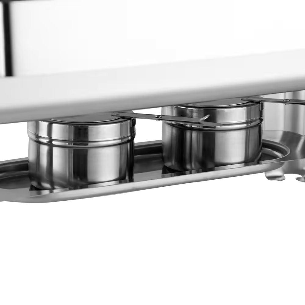 Chafing dish GN 1/1, inox, capac rolltop, model premium, finisaj lucios, 9 l - eurogastro.ro