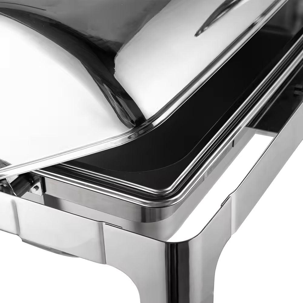 Chafing dish GN 1/1, inox, capac rolltop, model premium, finisaj lucios, 9 l - eurogastro.ro