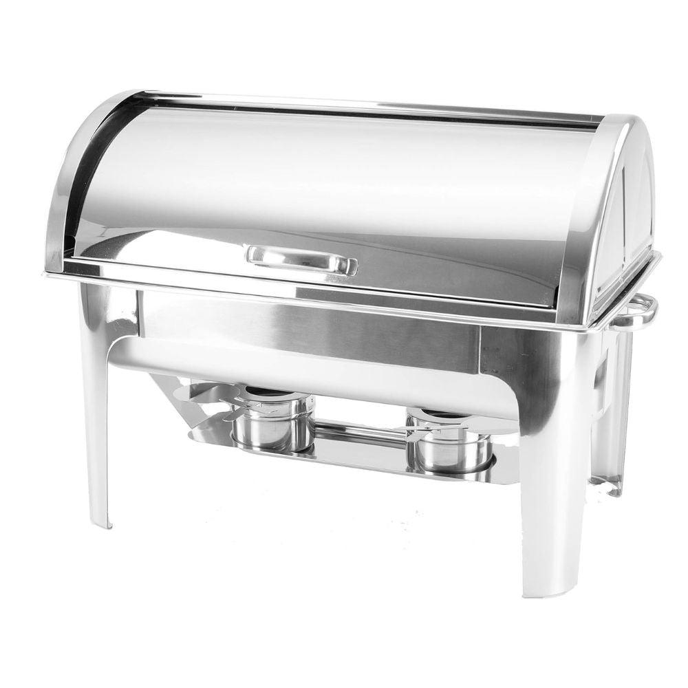 Chafing dish rolltop GN 1/1, inox, cu 2 suport arzatoare, 9 l - eurogastro.ro