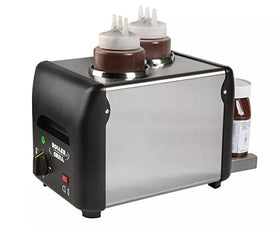 Dispenser dublu pentru ciocolata calda cu sistem de incalzire integrata - model 2x1l, 340w