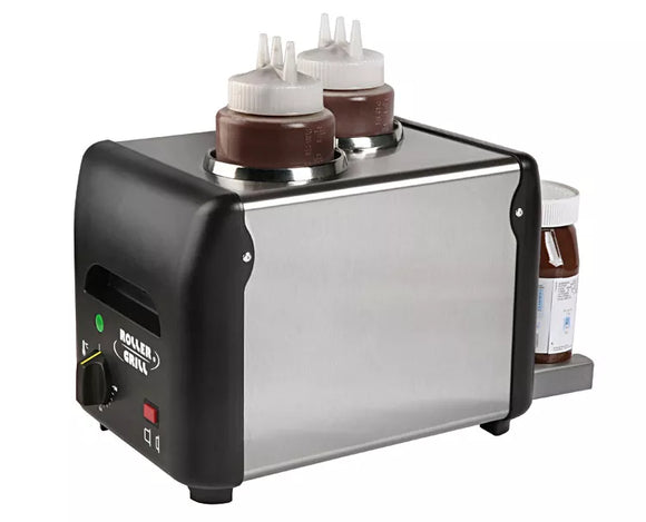 Dispenser dublu pentru ciocolata calda cu sistem de incalzire integrata - model 2x1l, 340w