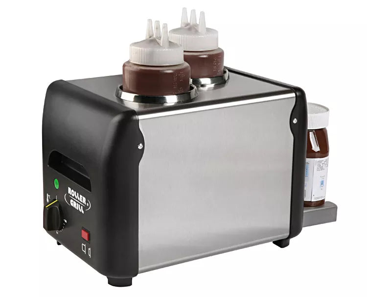 Dispenser dublu pentru ciocolata calda cu sistem de incalzire integrata - model 2x1l, 340w