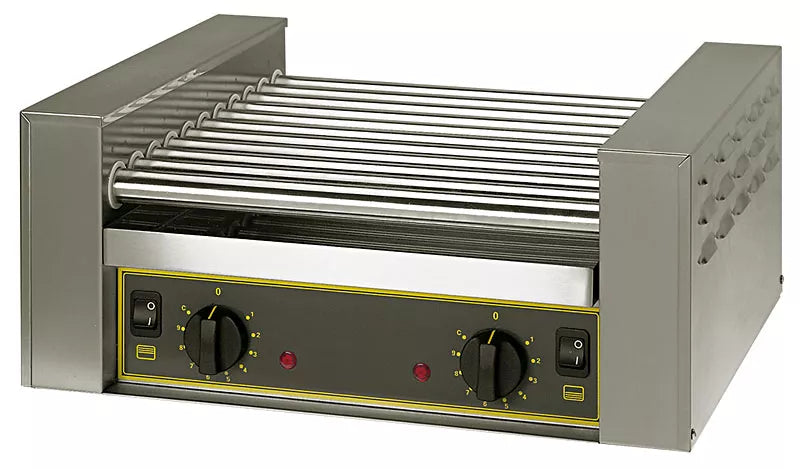 Masina de prajit carnati, hot-dog cu 11 cilindri, 1,4 kw, 230v
