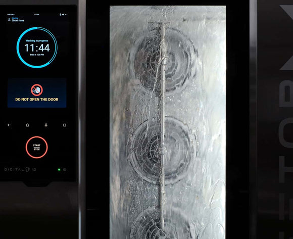 Cuptor UNOX pentru bucătărie CHEFTOP-X 6 tăvi GN 1/1 alimentare gaz comenzi digitale Digital.ID — balama stânga cu Ethernet