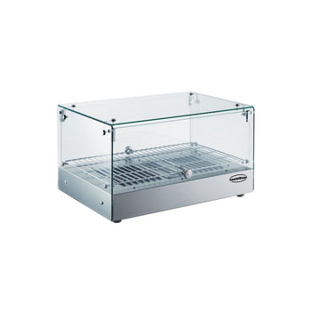 Vitrina calda de banc Combisteel 7487.0120, 35 litri, 1 gratar, inox, vedere frontala