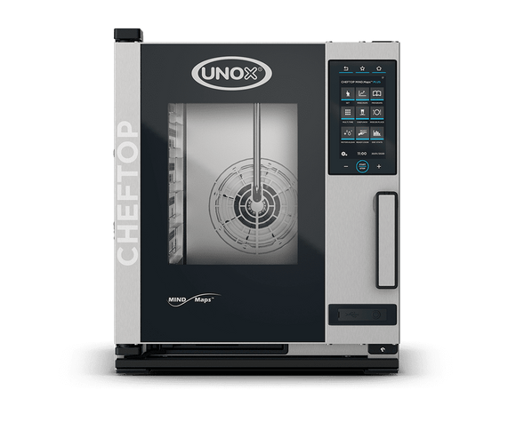 Cuptor UNOX pentru bucatarie CHEFTOP MIND.Maps COMPACT PLUS 5 tavi GN 2/3 alimentare electrica, comenzi touch screen cu display 9.5"
