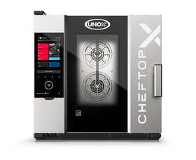 Cuptor UNOX pentru bucatarie CHEFTOP-X 6 tavi GN 1/1 alimentare pe gaz, comenzi touch screen cu display 16" - 0