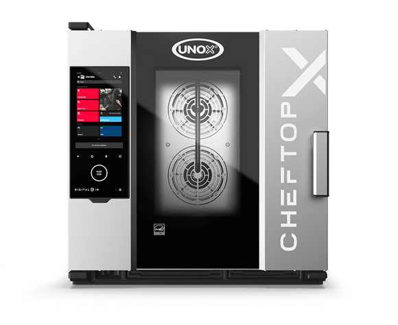 Cuptor UNOX pentru bucatarie CHEFTOP-X 6 tavi GN 1/1 alimentare pe gaz, comenzi touch screen cu display 16"