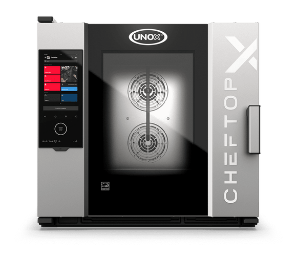 Cuptor UNOX pentru bucatarie CHEFTOP-X 6 tavi GN 2/1 alimentare pe gaz, comenzi touch screen cu display 16"