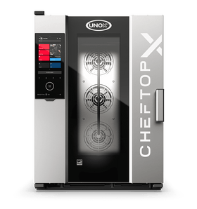 Cuptor UNOX pentru bucatarie CHEFTOP-X 10 tavi GN 1/1 alimentare pe gaz, comenzi touch screen cu display 16"