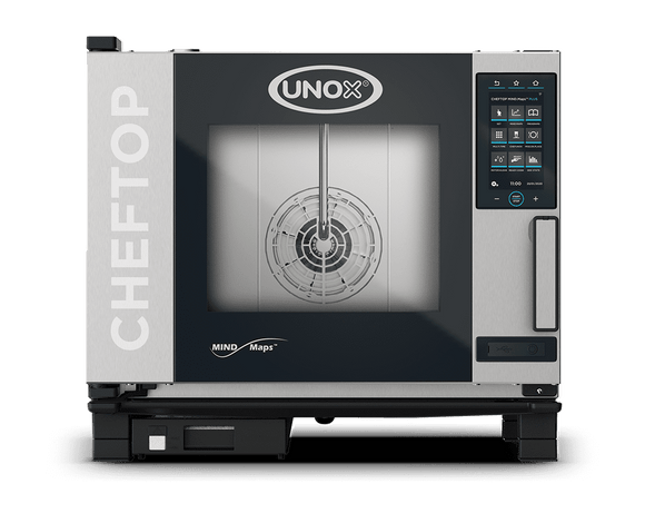 Cuptor UNOX pentru bucatarie CHEFTOP MIND.Maps PLUS 5 tavi GN 1/1 alimentare pe gaz, comenzi touch screen cu display 9.5"