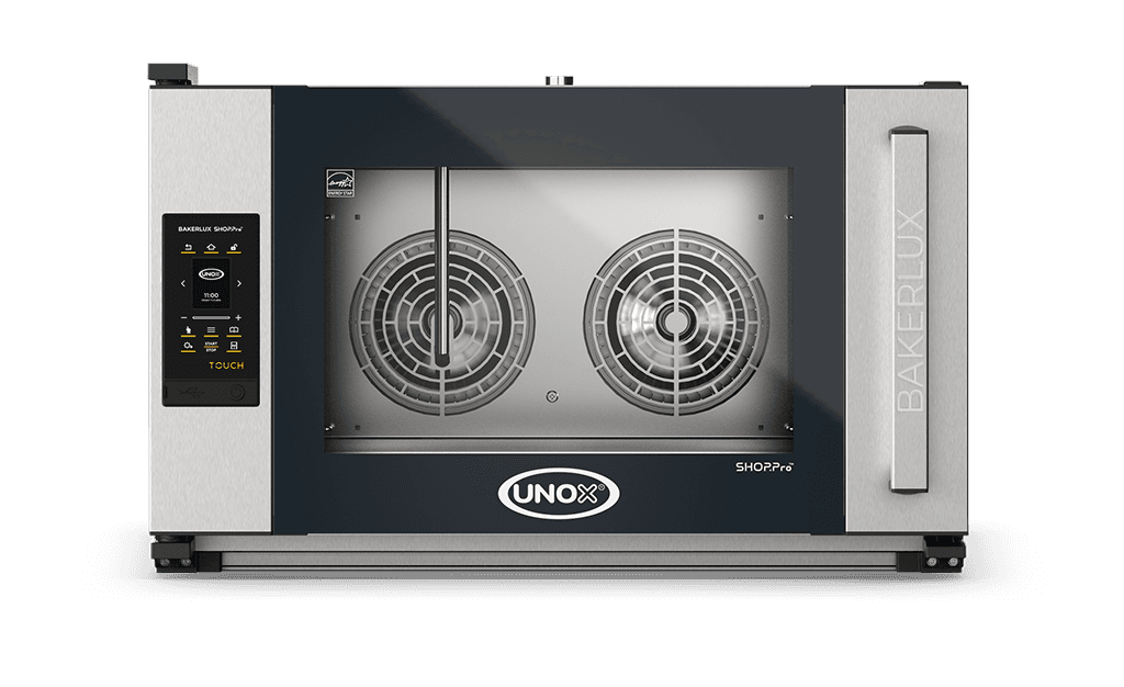 Cuptor UNOX pentru patiserie BAKERLUX SHOP.Pro TOUCH 4 tavi 600x400 alimentare electrica, comenzi touch screen cu display 2.4"