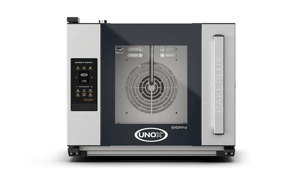 Cuptor UNOX pentru patiserie BAKERLUX SHOP.Pro TOUCH 4 tavi 460x330 alimentare electrica, comenzi touch screen cu display 2.4"