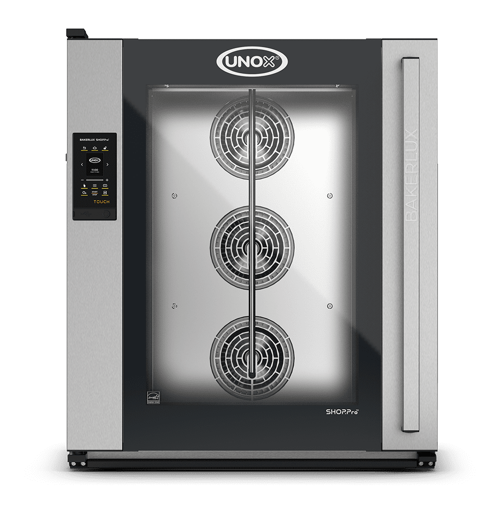 Cuptor UNOX pentru patiserie BAKERLUX SHOP.Pro TOUCH10 tavi 600x400 alimentare electrica, comenzi touch screen cu display 2.4"