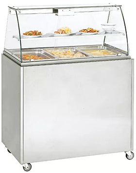 Modul cald servire cu bain marie, 3 cuve GN 1/1,