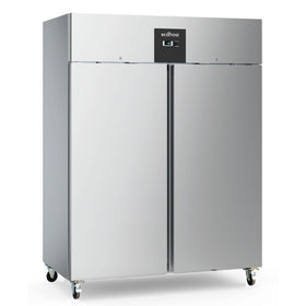 Congelator inox cu 2 usi, -18 / -22ºC,1300 Lt.,  agent frigorific ecologic R290