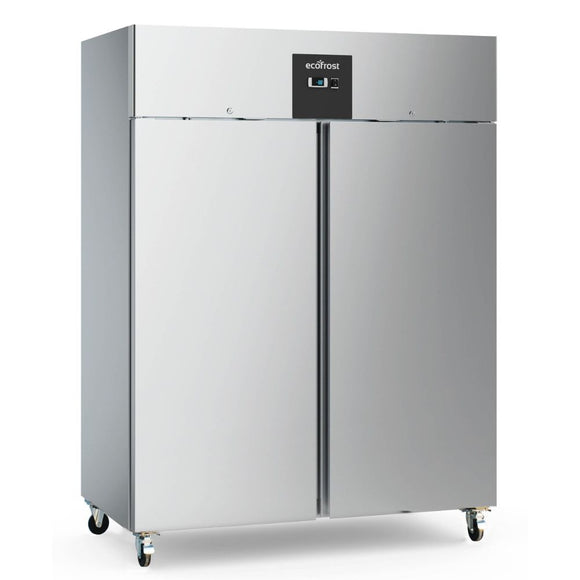 Congelator inox cu 2 usi, -18 / -22ºC,1300 Lt.,  agent frigorific ecologic R290