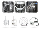 Detaliu Mech-Masz MK-30 – unealtă de amestecare cu raclete