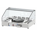 Stand clatite / crepes, Ø clatite 40 cm, cu 7 boluri portelan albe. 2,7 kW, 230 V-2