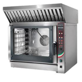 Cuptor electric 5 tavi (GN 1/1 sau 60x40 cm) comenzi digitale, cu abur, cu hota,6,45 kW