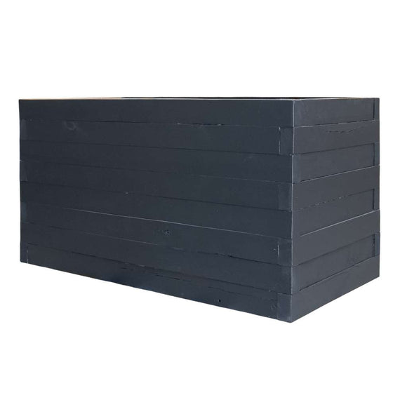 Ghiveci de flori din lemn H-74 cm L-120 cm G-60 cm antracit