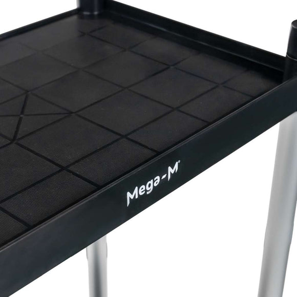 Carucior gastronomic pentru ospatar 80x40x95 cm 2 polite plastic