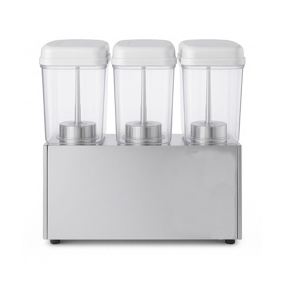 Dozator de Bauturi Reci Hurakan 3 rezervore 18 L, +7...+12 °C, corp inox, 0.35 kW