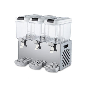 Dozator de Bauturi Reci Hurakan 3 rezervore 18 L, +7...+12 °C, corp inox, 0.35 kW