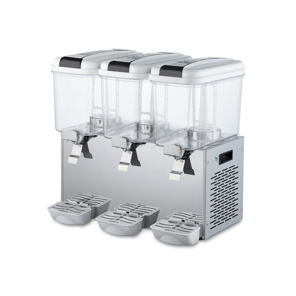 Dozator de Bauturi Reci Hurakan 3 rezervore 18 L, +7...+12 °C, corp inox, 0.35 kW
