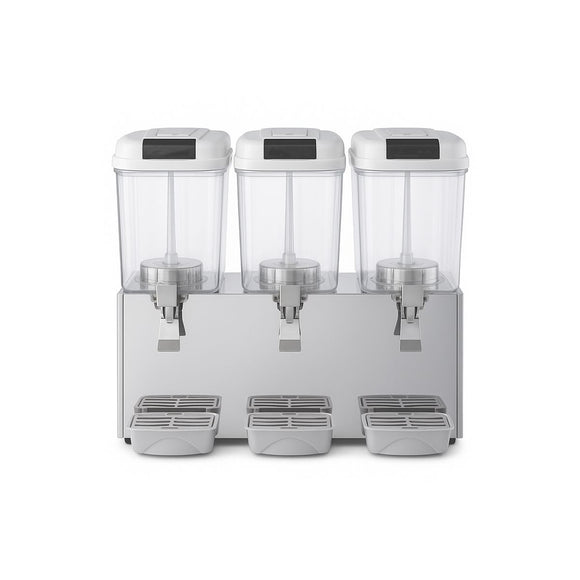 Dozator de Bauturi Reci Hurakan 3 rezervore 18 L, +7...+12 °C, corp inox, 0.35 kW