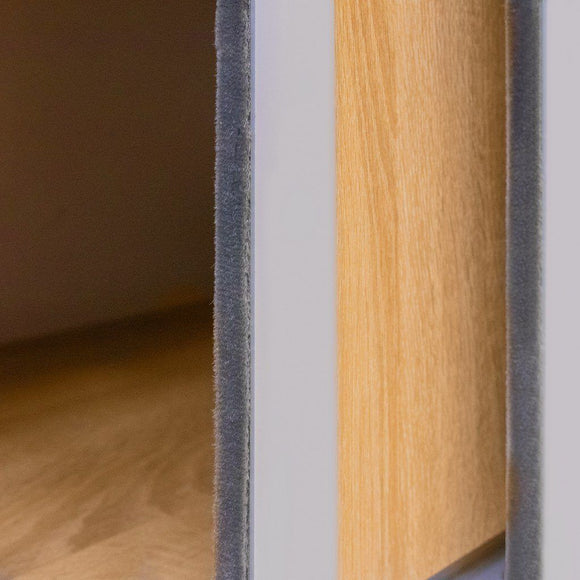 Comoda de birou cu usi glisante 280x50xH90 cm, stejar sonoma, imagine 6