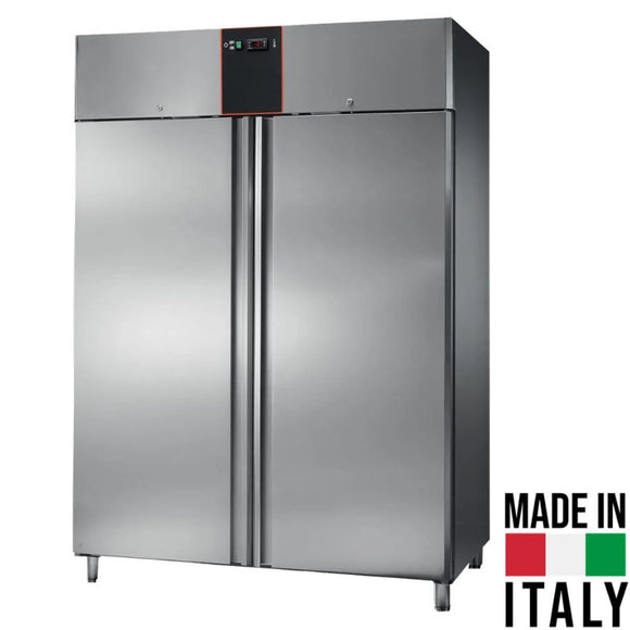 Dulap refrigerare inox cu 2 usi GN 2/1, 1400 Litri, -2/+8 °C, 0.69 kW