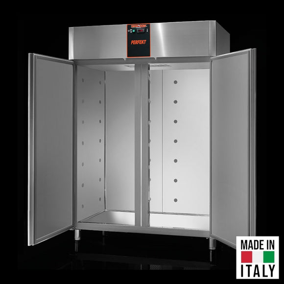 Dulap congelator cu usa de sticla 1200 BT clasa D Tecnodom cu usa deschisa - Made in Italy