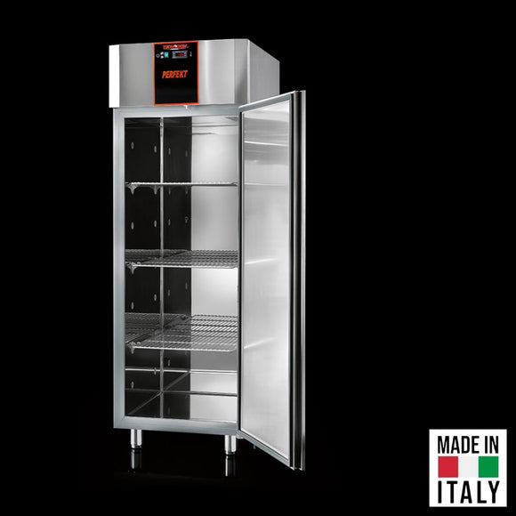 Dulap congelator cu usa de sticla 700 BT clasa D Tecnodom cu usa deschisa - Made in Italy