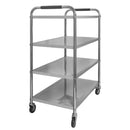 Carucior gastronomic pentru ospatari X STANDARD 86x54x126 cm 4 rafturi inox-3