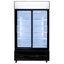 Vitrina frigorifica 2 usi 706L RICO i112 iluminare LED plafon superior publicitar iluminat usi glisante