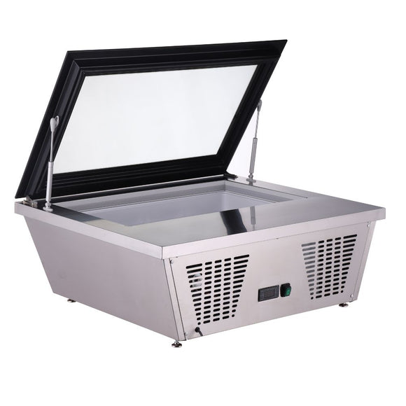 Expozitor inghetata -18 / -25°C, model de banc, 4 cuve x 5 Litri, iluminare LED