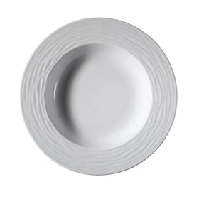 Farfurie adanca supa  Ø 23 cm, portelan alb - model Sea Wave