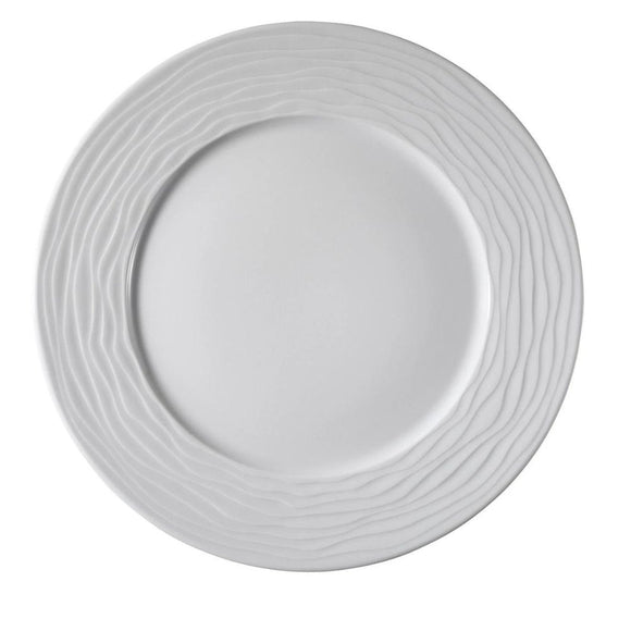 Farfurie plata aperitiv Ø 27 cm, portelan alb - model Sea Wave