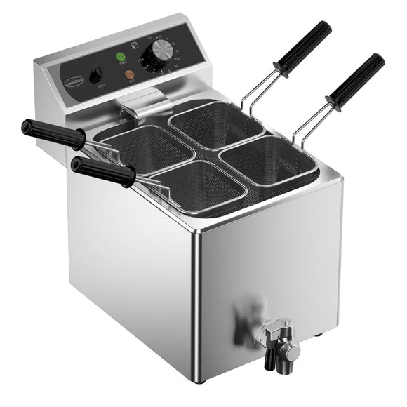 Fierbator paste profesional, electric, 8 Litri, 4 cosuri, 3,15 kW, 230 V.