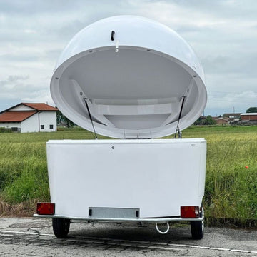 Rulota food truck DREAM, tip glob, 1 ax cu sistem franare, 750 kg. - 0