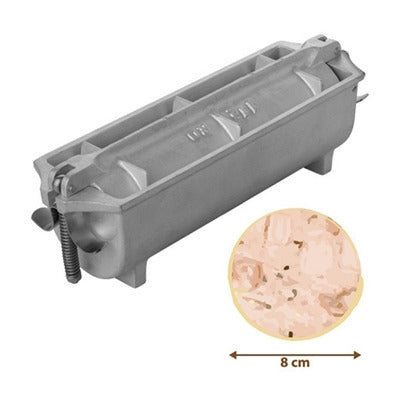 Forma rotunda presat sunca, terina, pate, Ø8 / 25 cm, aluminiu turnat, inchidere cleme cu arcuri