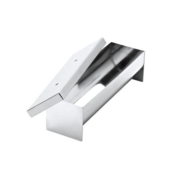 Forma terina inox cu capac, 50x10xH9 cm, fund rotund, 3,5 Lt. - eurogastro.ro