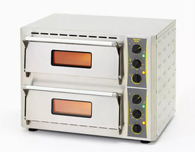 Cuptor pentru pizza cu doua camere de coacere - model electric 5kw, alimentare 230 v