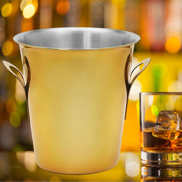 Frapiera inox cu manere, Ø21 x H20, finisaj auriu