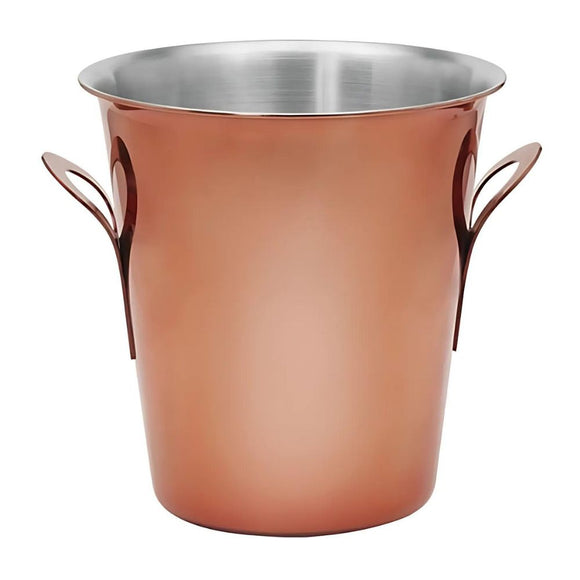 Frapiera inox cu manere, Ø21 x H20, finisaj cupru