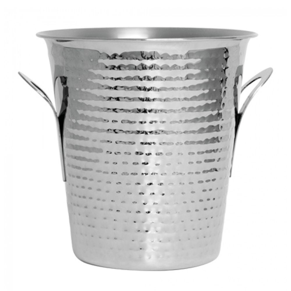 Frapiera inox cu manere, Ø21 x H20, finisaj lovituri de ciocan