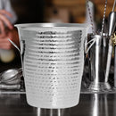 Frapiera inox cu manere, Ø21 x H20, finisaj lovituri de ciocan-2