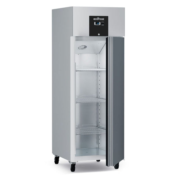 Frigider inox cu o usa, +2 / +8ºC, 600 Lt., racire statica, agent frigorific ecologic R290