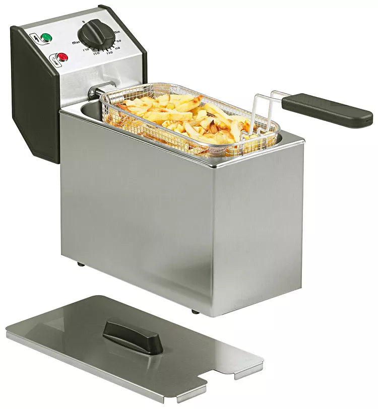 Friteaza electrica cu 1 cuva de 5L, 3,2kW, 230 V